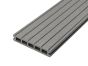 4m Woodgrain Effect Composite Decking Board in Stone Grey