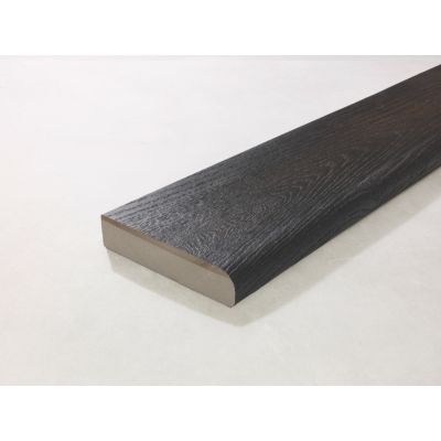 Millboard® Bullnose Decking Board 3.6m-Millboard Burnt Cedar