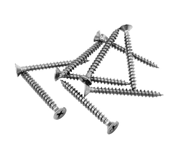 M4x40mm Stainless Steel Wood Screws (Pack of 100)