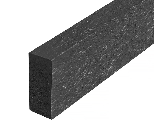 Recycled Plastic Joist, 50mm x 125mm x 3m length, Black