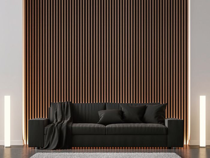 2.4m Internal Slatted Wall Panels - Acoustic Wall Panels | Cladco