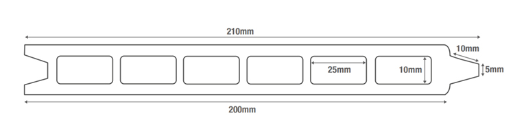 Composite Fence Panels Diagram